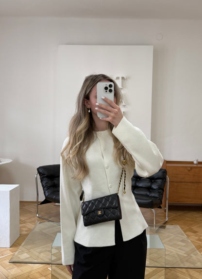 SERIES 25 CHANEL LONG WALLET LAMBSKIN BLACK