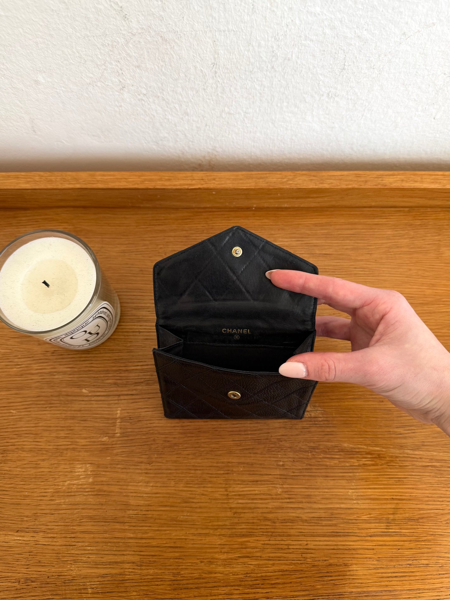 CHANEL CAVIAR DOUBLE SIDED WALLET