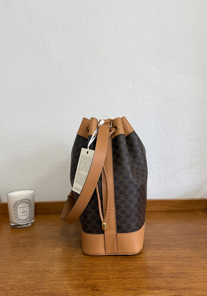 CELINE MACADAM BUCKET BAG & POUCH