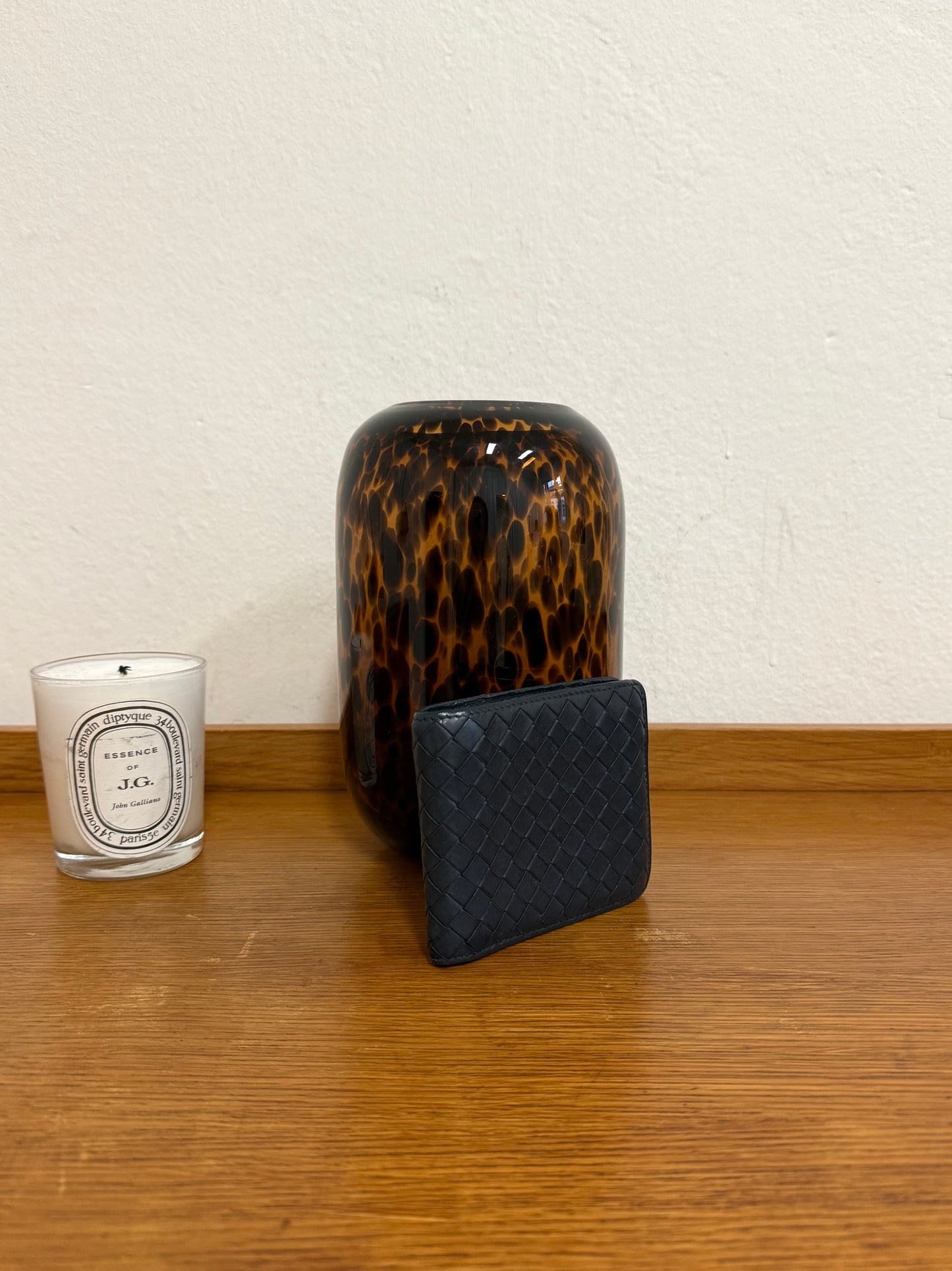 BOTTEGA VENETA INTRECCIATO WALLET BLUE