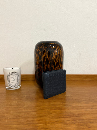 BOTTEGA VENETA INTRECCIATO WALLET BLUE
