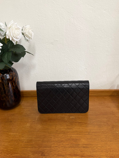 CHANEL FULL FLAP LAMBSKIN BLACK