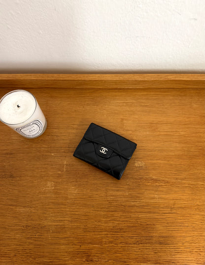 CHANEL MATELASSE QUILTED WALLET BLACK