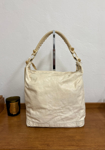 BALENCIAGA DAY “HOBO CITY” BAG BUTTER YELLOW