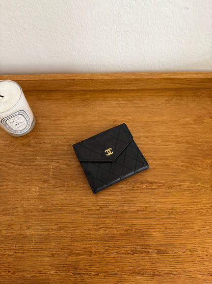 CHANEL LAMBSKIN DOUBLE SIDED WALLET
