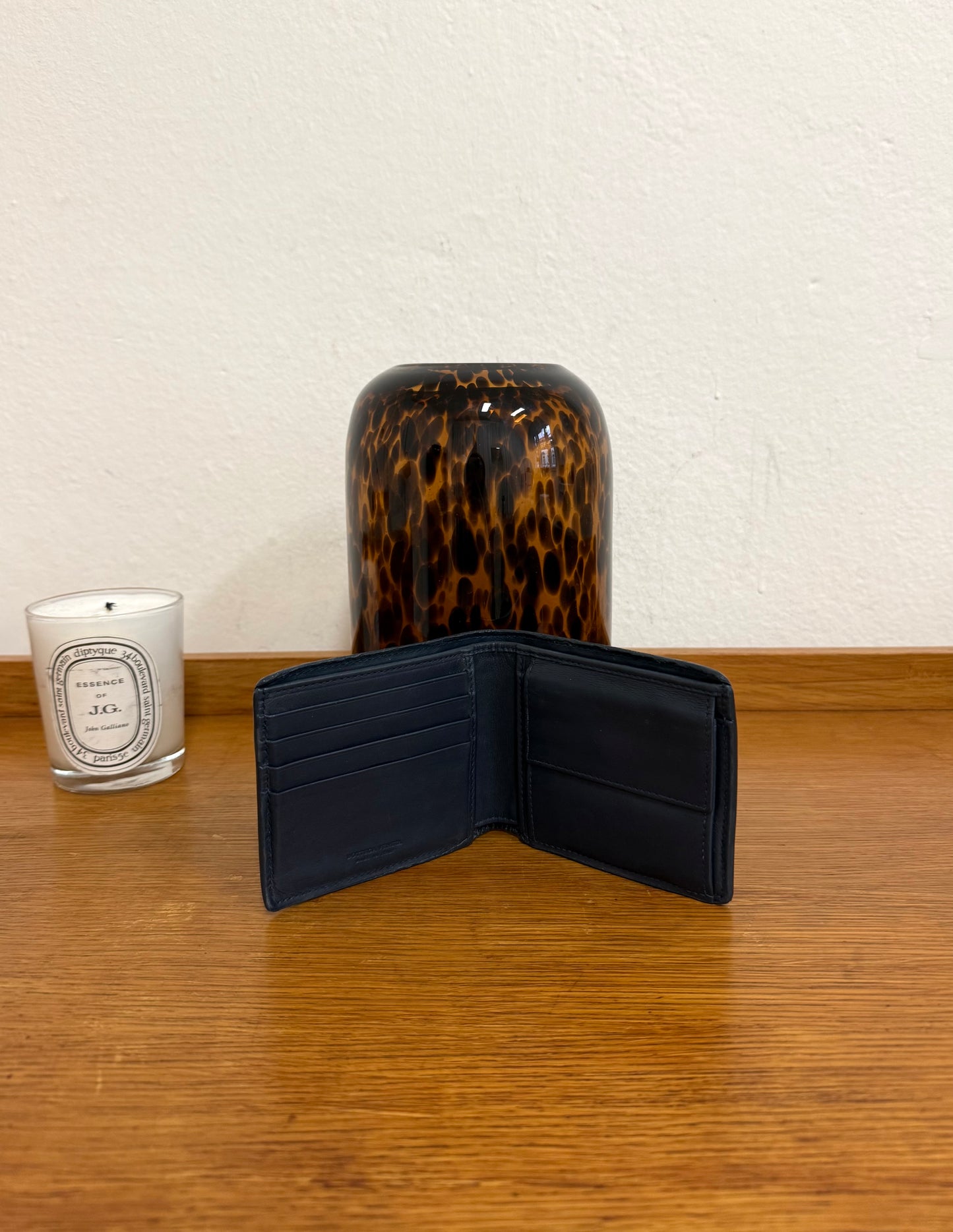 BOTTEGA VENETA INTRECCIATO WALLET BLUE