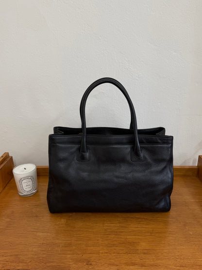 CHANEL EXECUTIVE TOTE BLACK GOLD HW