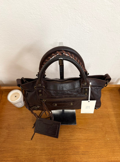 BALENCIAGA FIRST “SMALL CITY” BAG BROWN