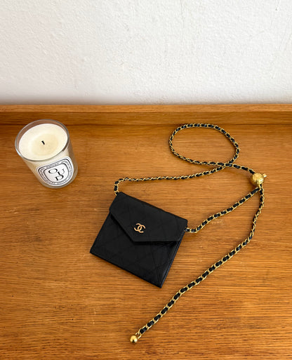 CHANEL CAVIAR DOUBLE SIDED WALLET