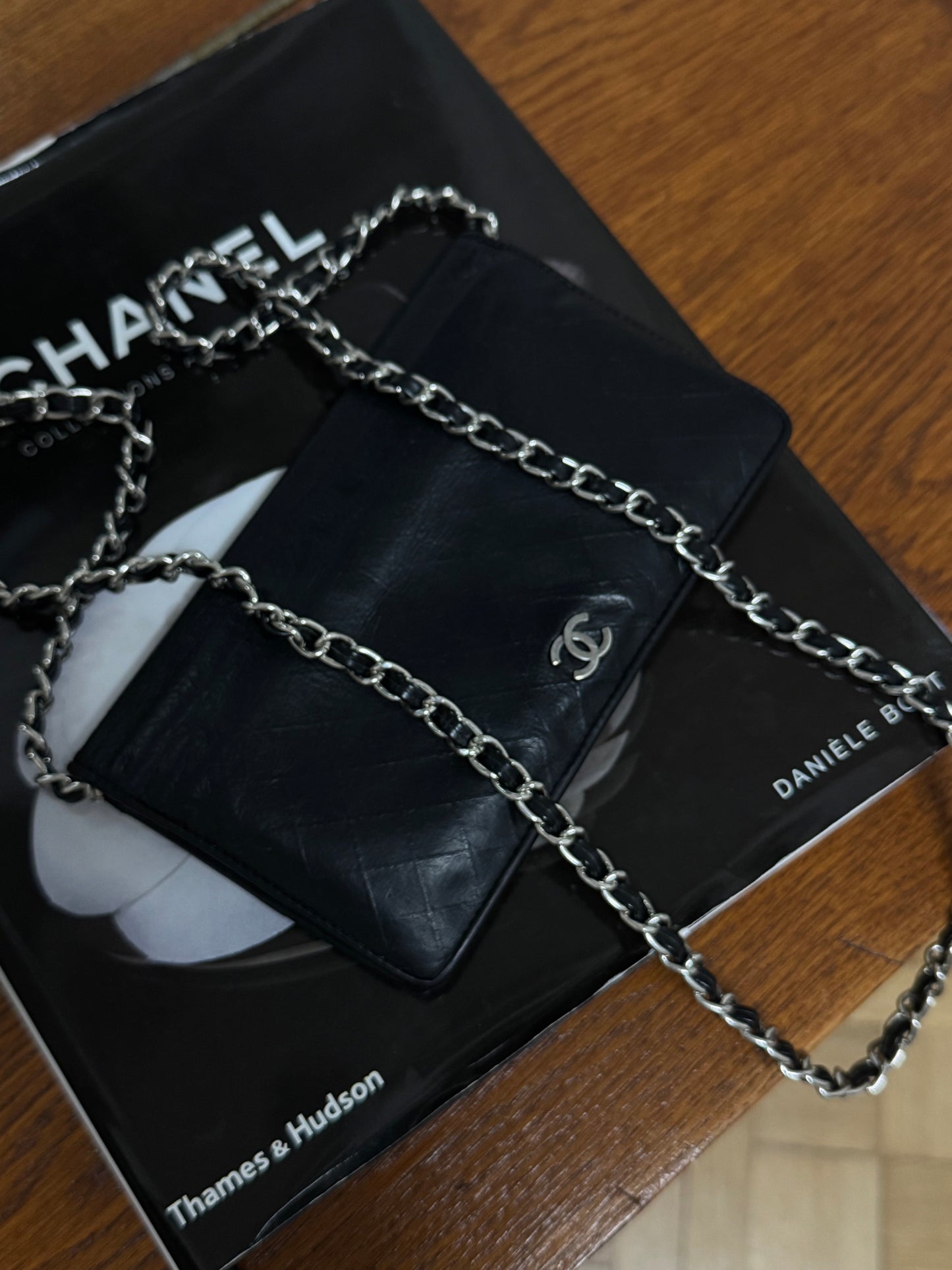 CHANEL LONG WALLET GRAINED SERIES 10