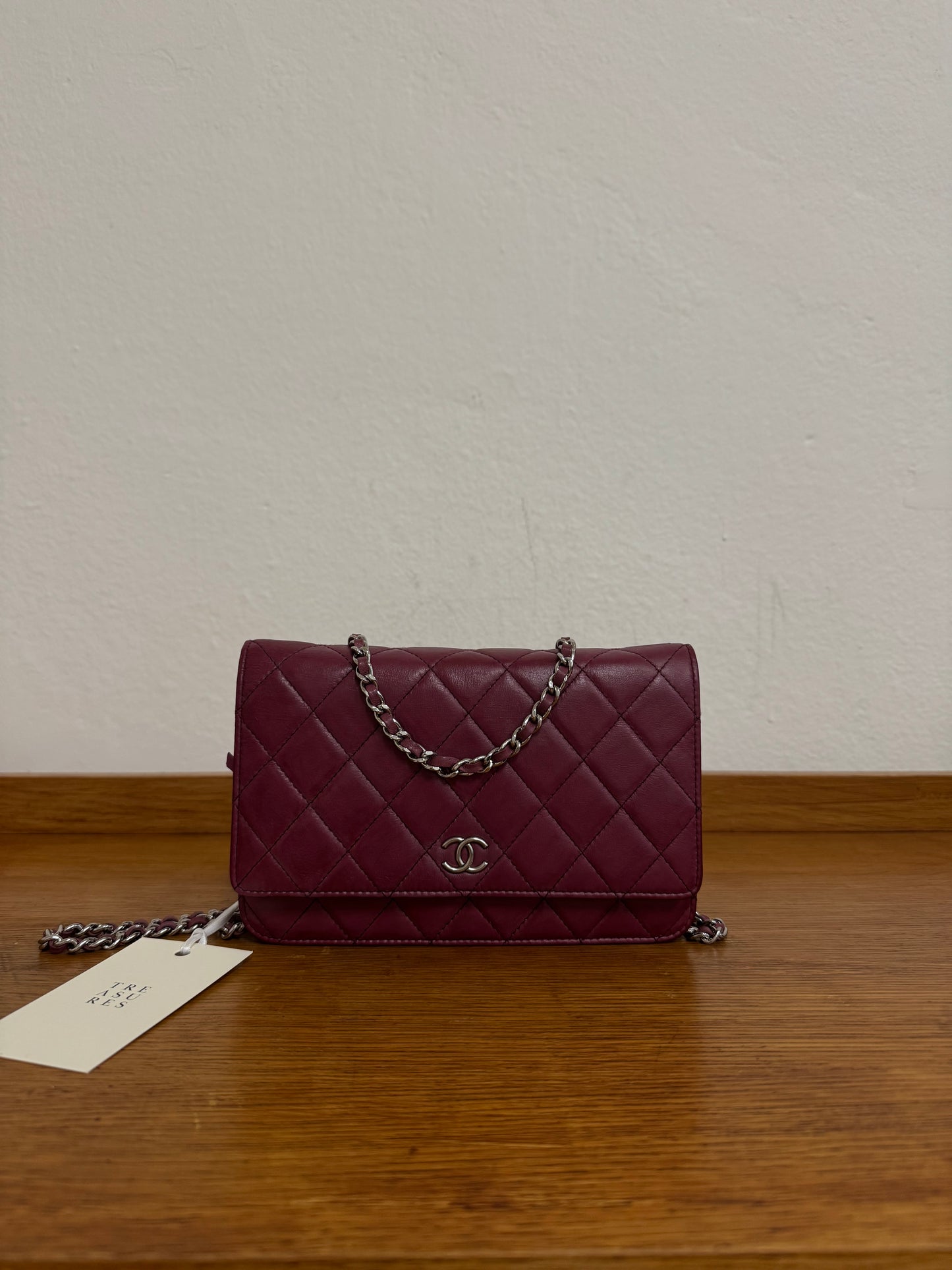 CHANEL LAMBSKIN WOC WINE GRAPE