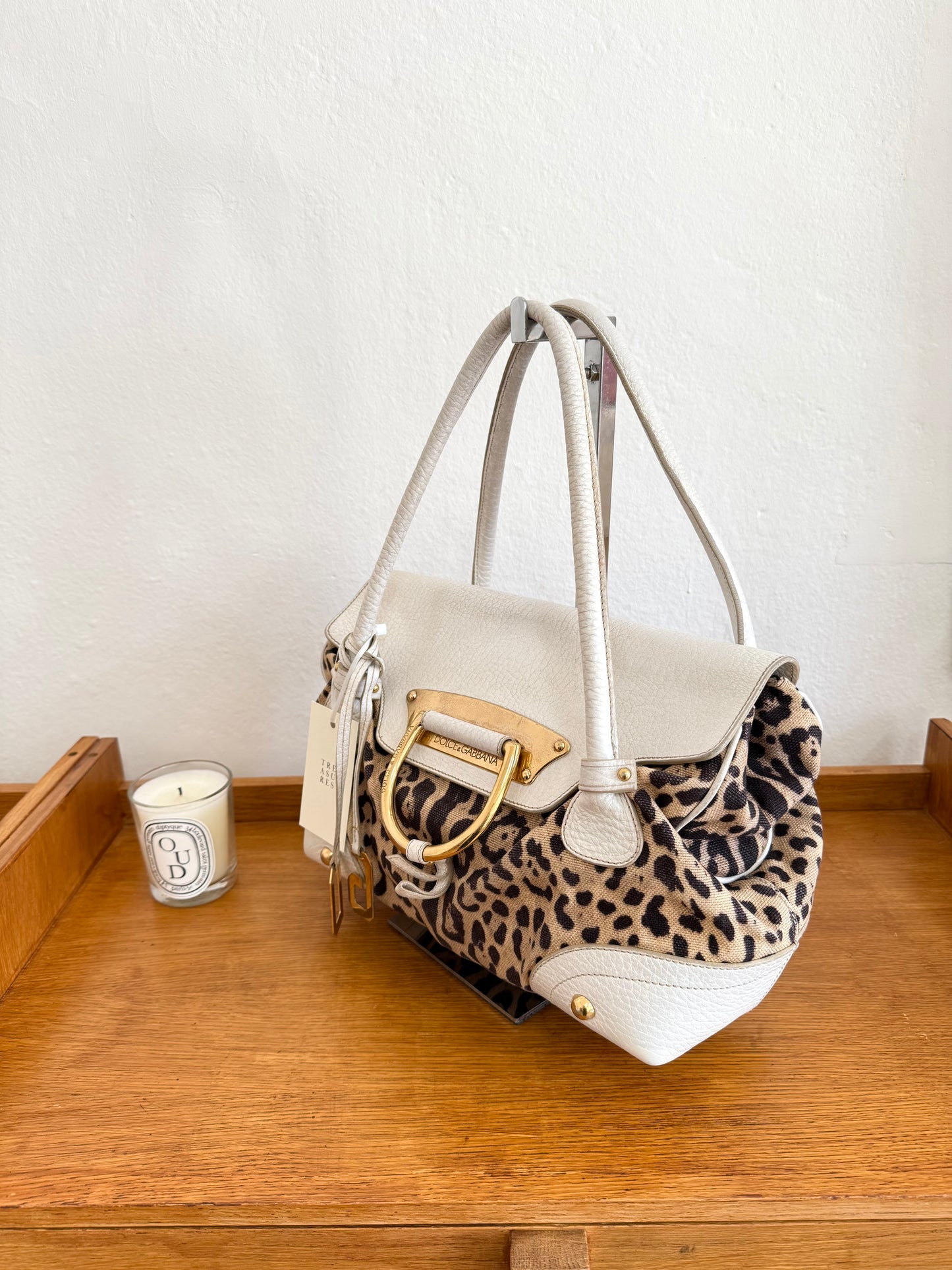 DOLCE & GABBANA LEOPARD SHOULDER BAG