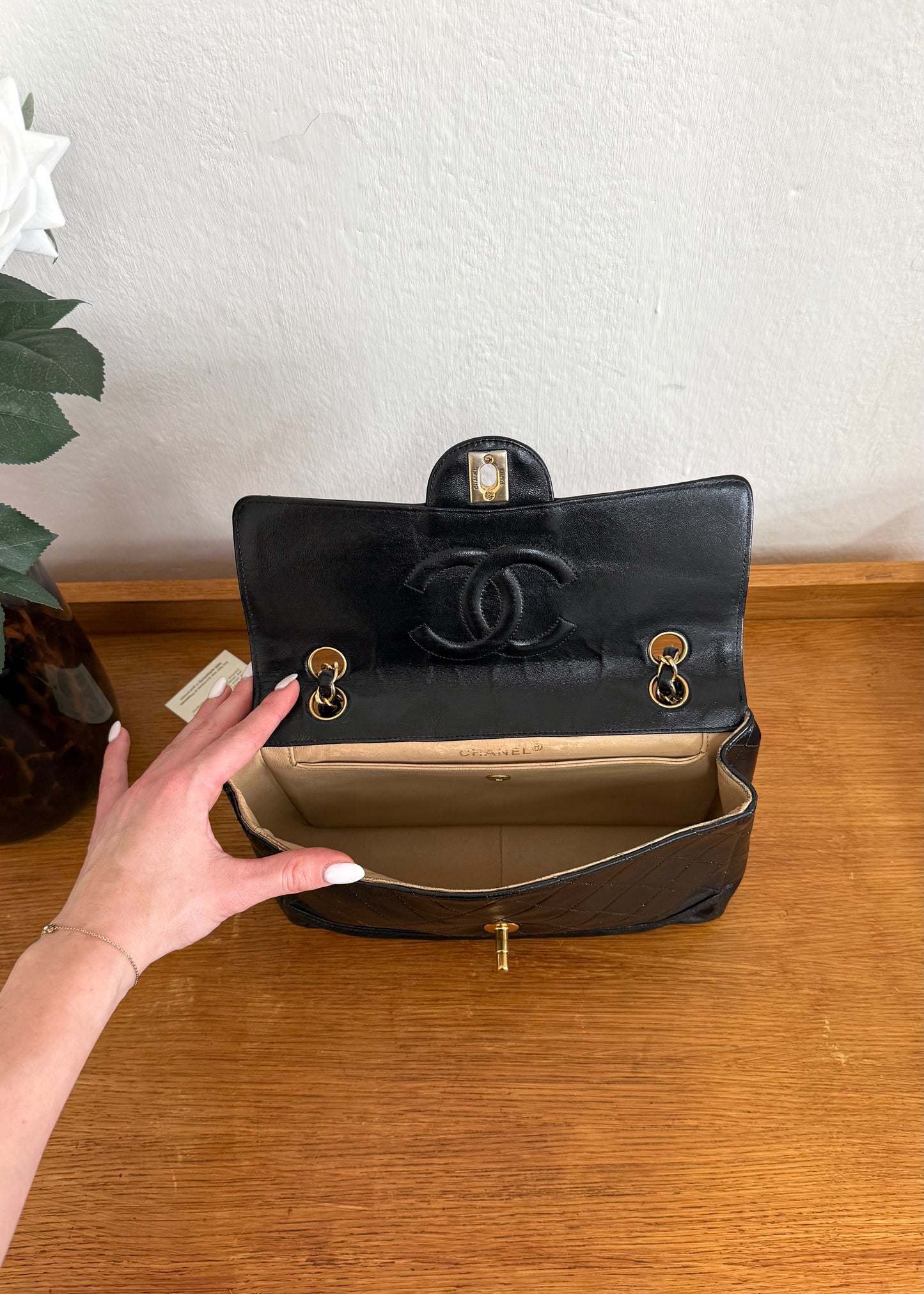 CHANEL TWIST LOCK CLASSIC FLAP BAG