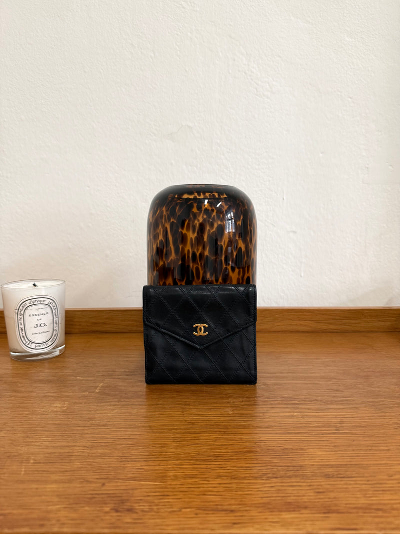 CHANEL LAMBSKIN DOUBLE SIDED WALLET