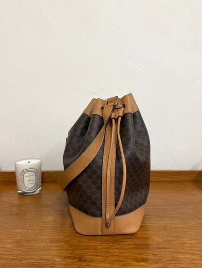 CELINE MACADAM BUCKET BAG & POUCH