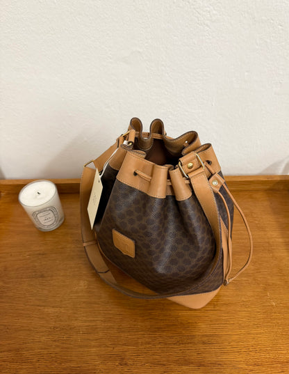 CELINE MACADAM BUCKET BAG & POUCH