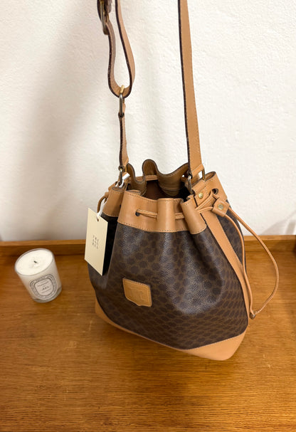 CELINE MACADAM BUCKET BAG & POUCH