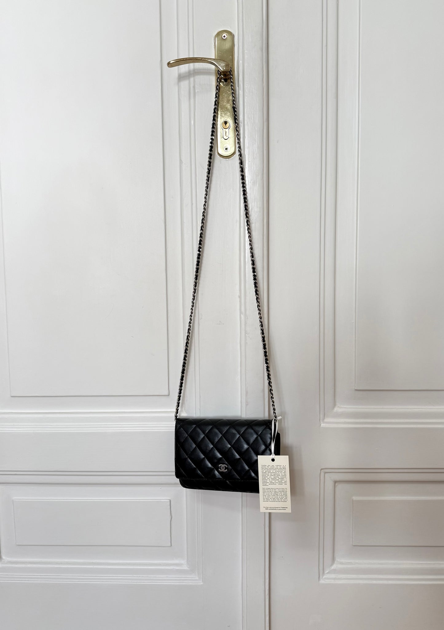 CHANEL WOC BLACK LAMBSKIN