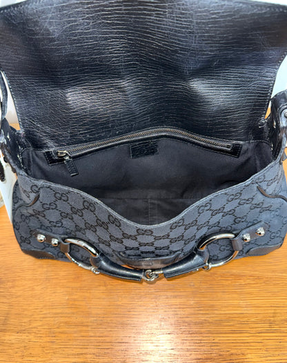 GUCCI HORSEBIT SHOULDER BAG GG