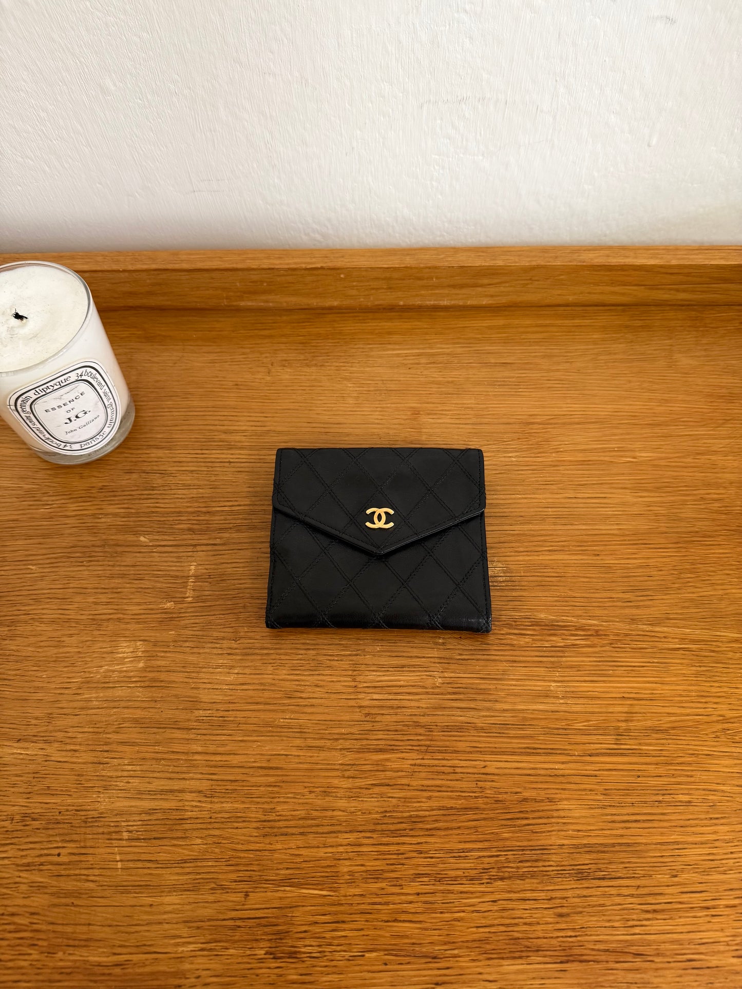 CHANEL LAMBSKIN DOUBLE SIDED WALLET