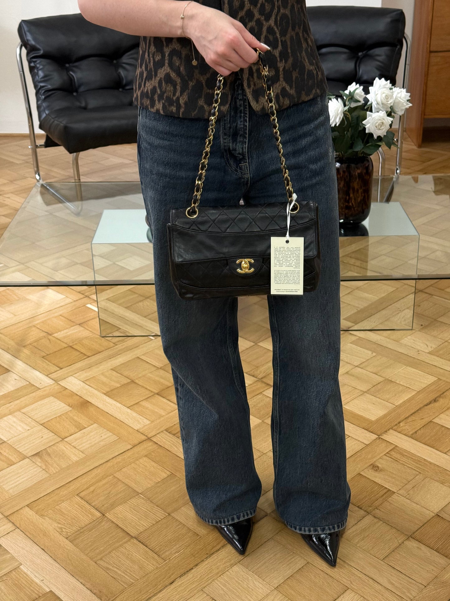 CHANEL TWIST LOCK CLASSIC FLAP BAG