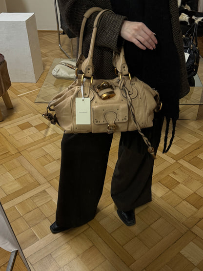 CHLOÉ PADDINGTON BY PHOEBE PHILO BEIGE GOLD HW