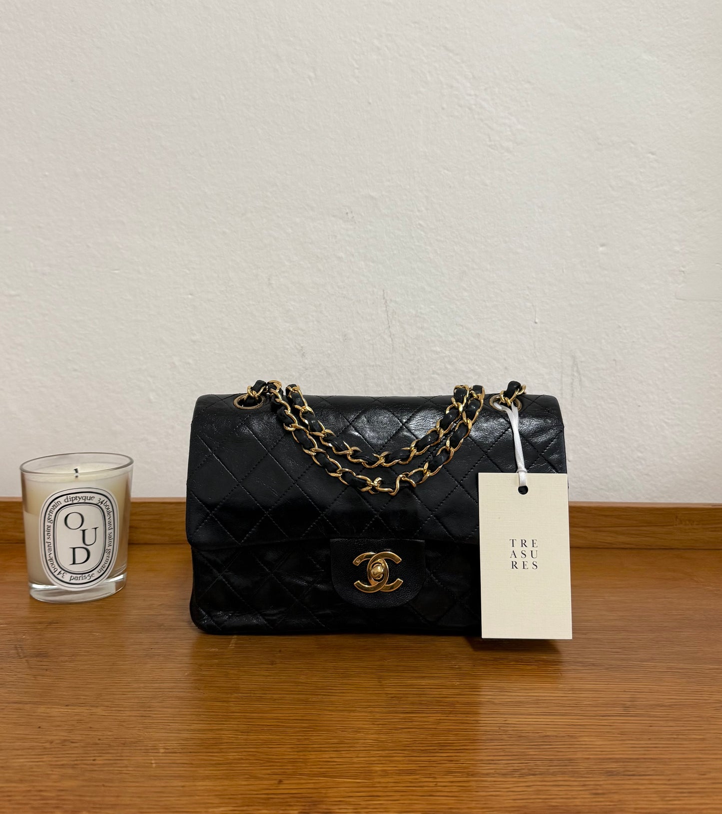 CHANEL CLASSIC DOUBLE FLAP BAG MEDIUM 24K GOLD