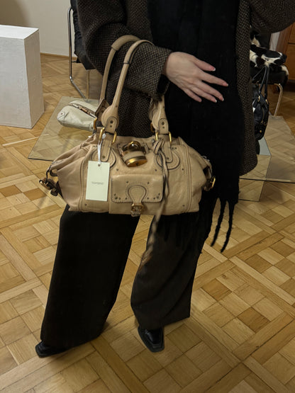 CHLOÉ PADDINGTON BY PHOEBE PHILO BEIGE GOLD HW
