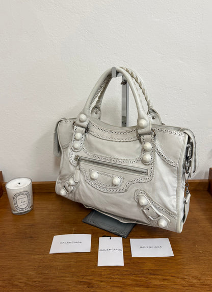 BALENCIAGA CITY BAG WHITE
