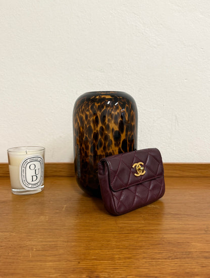 CHANEL BURGUNDY BELT BAG