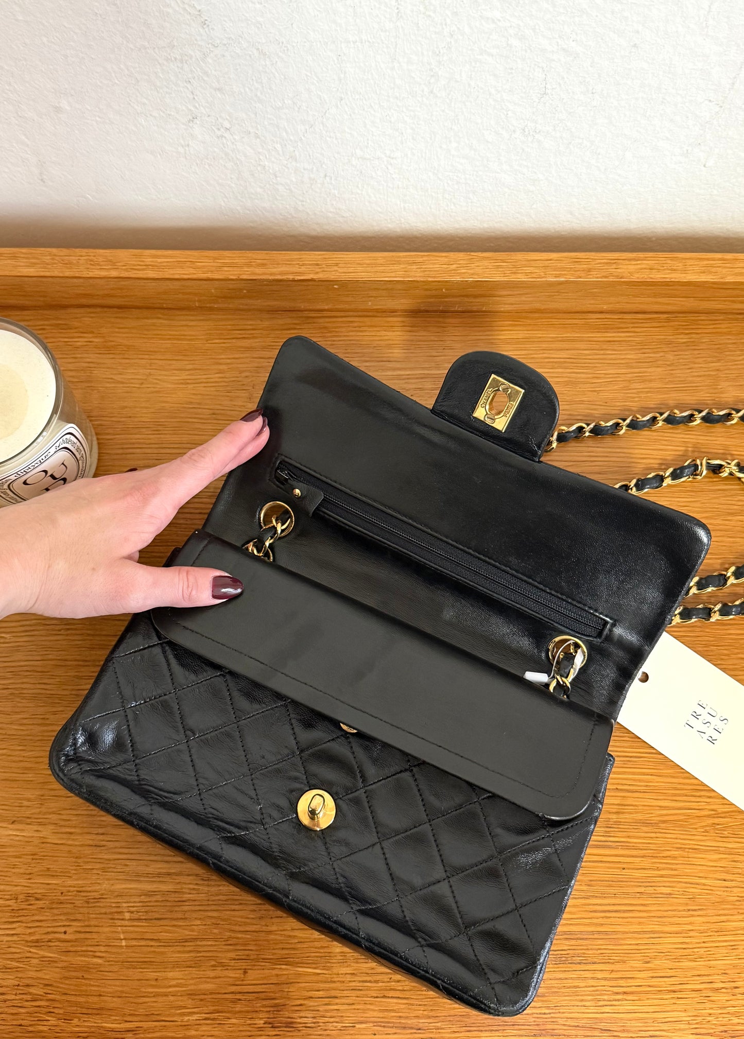 CHANEL CLASSIC DOUBLE FLAP BAG MEDIUM 24K GOLD