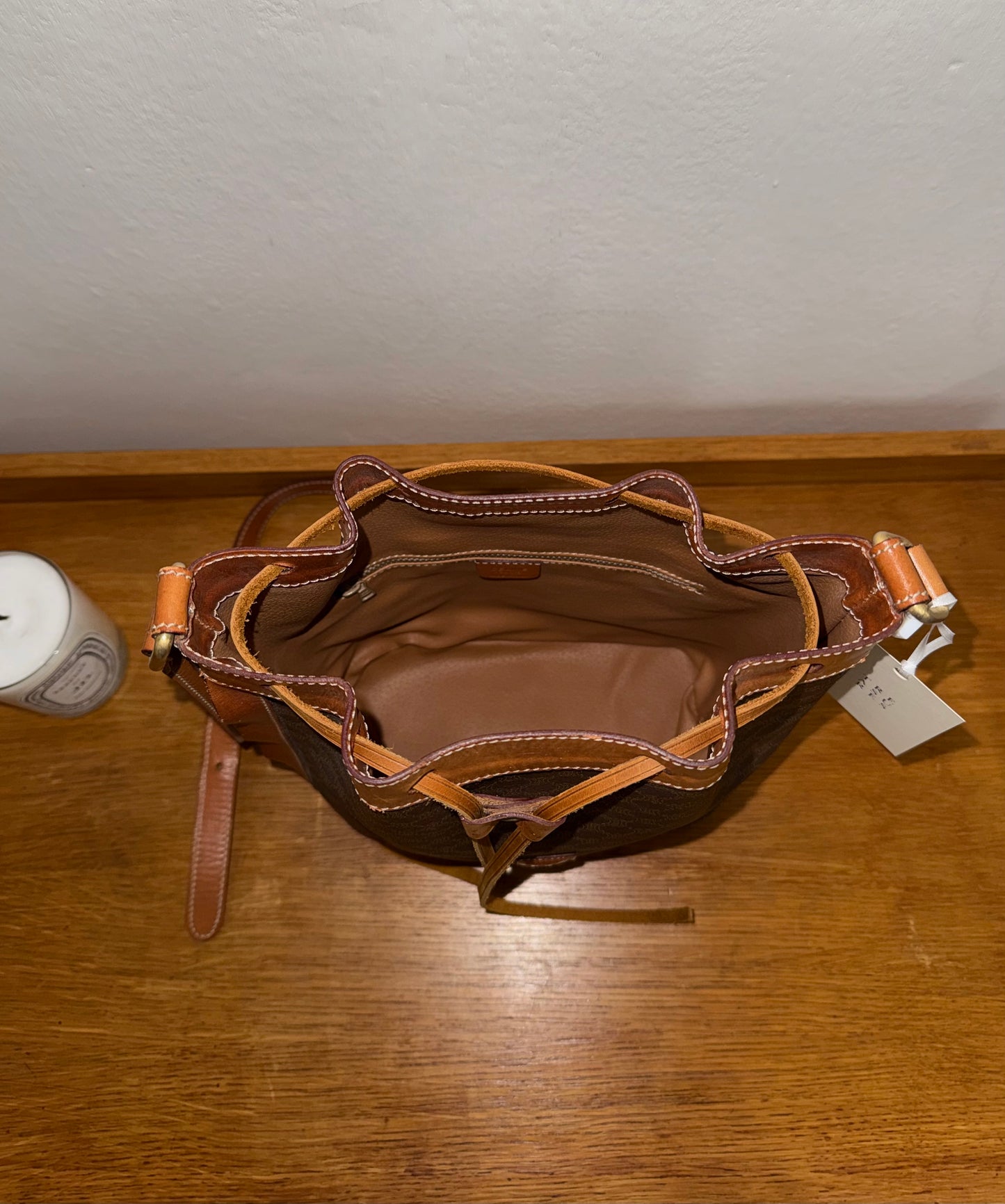 CELINE MACADAM BUCKET BAG