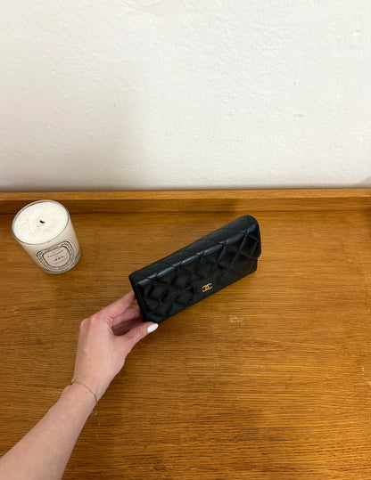 SERIES 25 CHANEL LONG WALLET LAMBSKIN BLACK