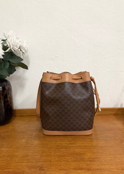 CELINE MACADAM BUCKET BAG & POUCH