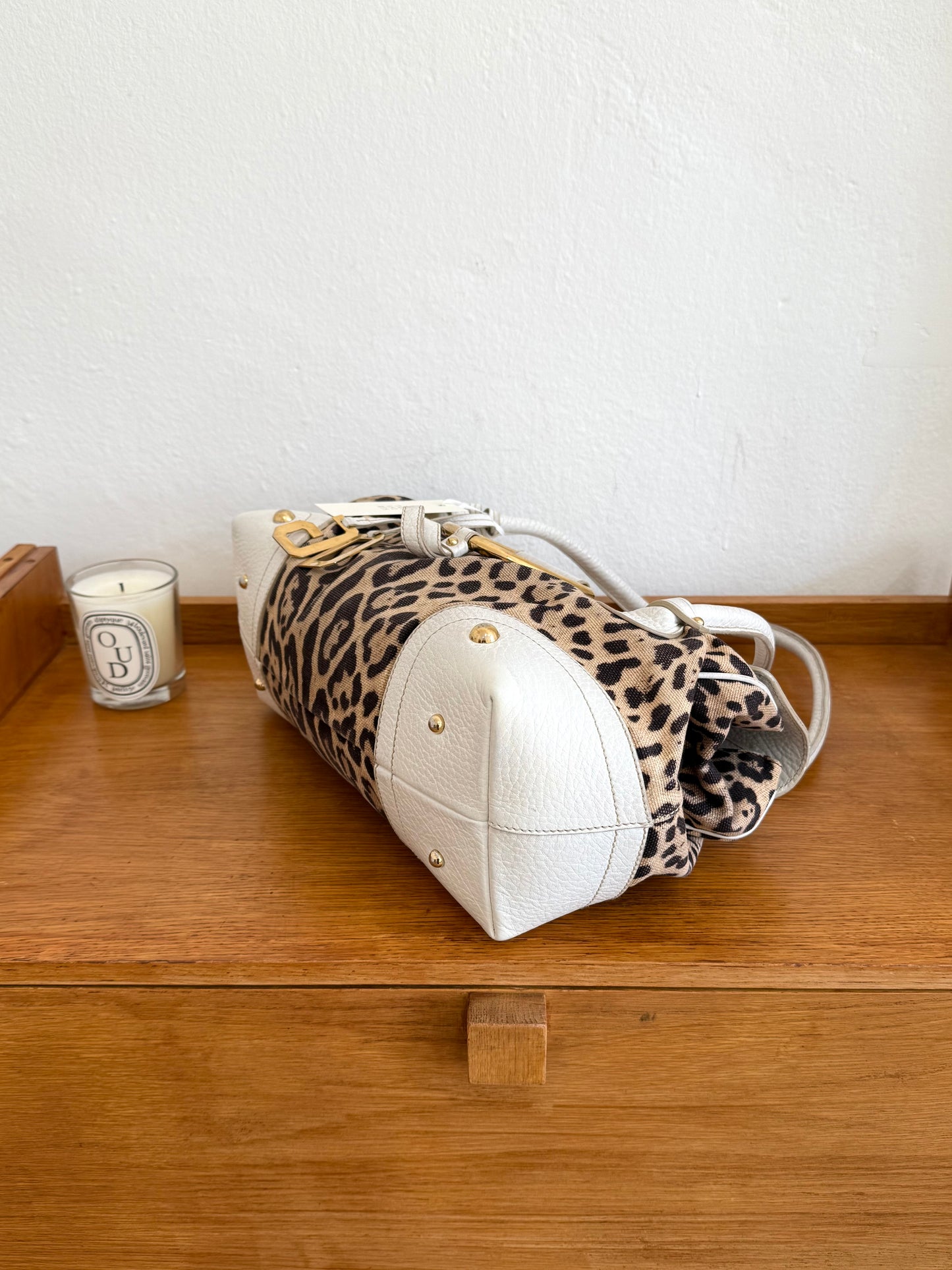 DOLCE & GABBANA LEOPARD SHOULDER BAG