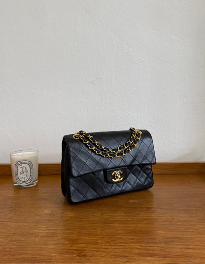 CHANEL CLASSIC DOUBLE FLAP BAG SMALL 24K GOLD