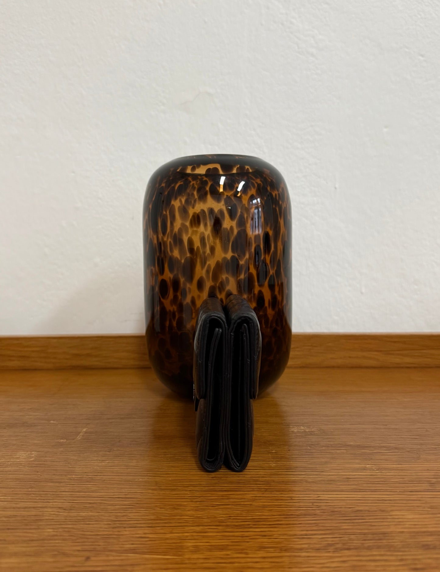 CHANEL MINI WALLET LAMBSKIN BLACK SERIES 10