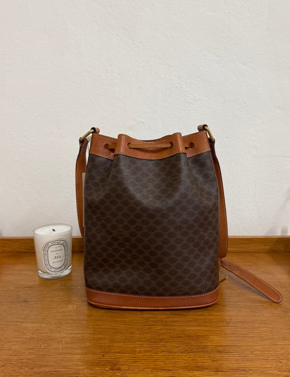 CELINE MACADAM BUCKET BAG