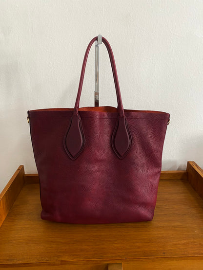 MIU MIU BURGUNDY TOTE BAG