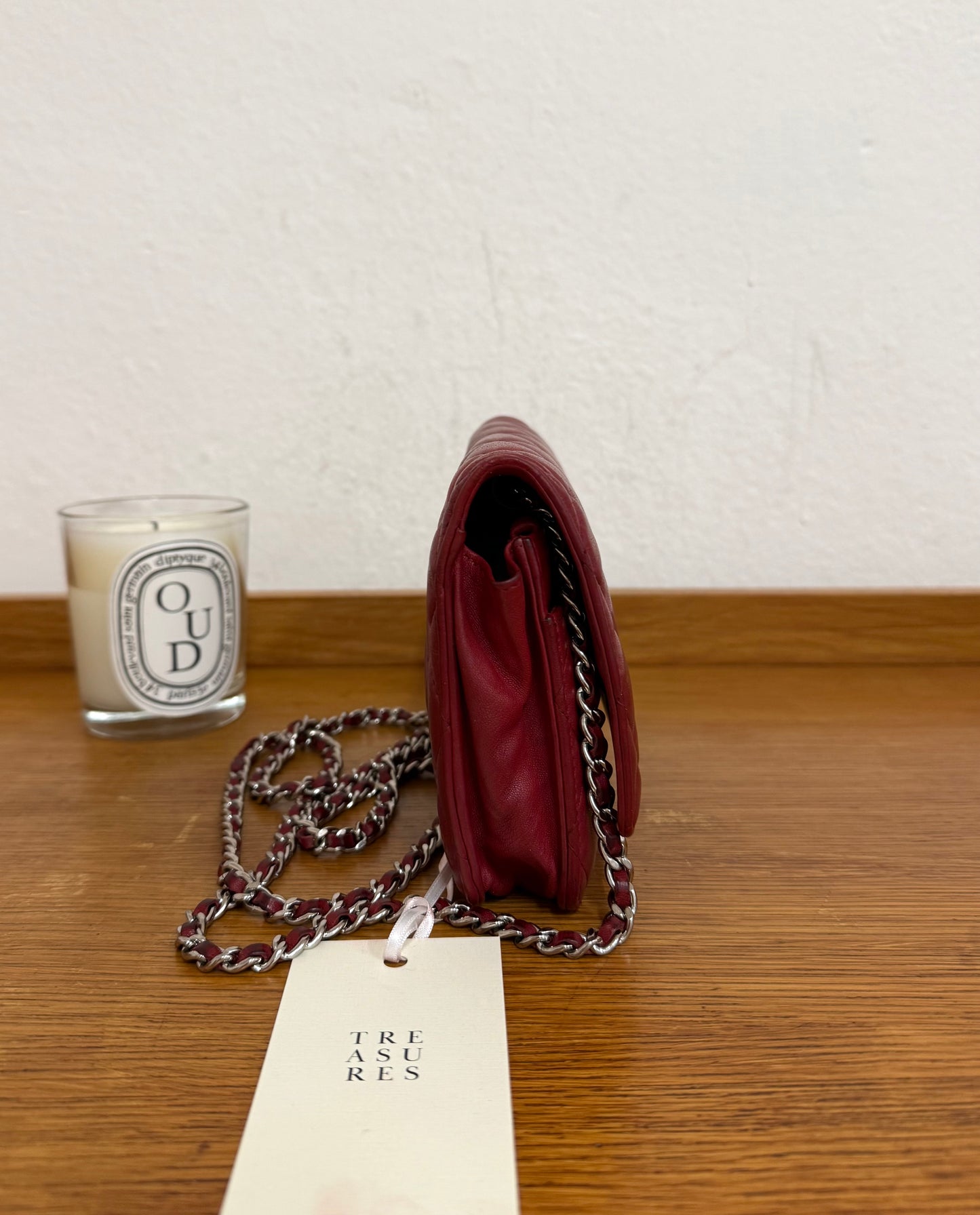 CHANEL WOC RED LAMBSKIN