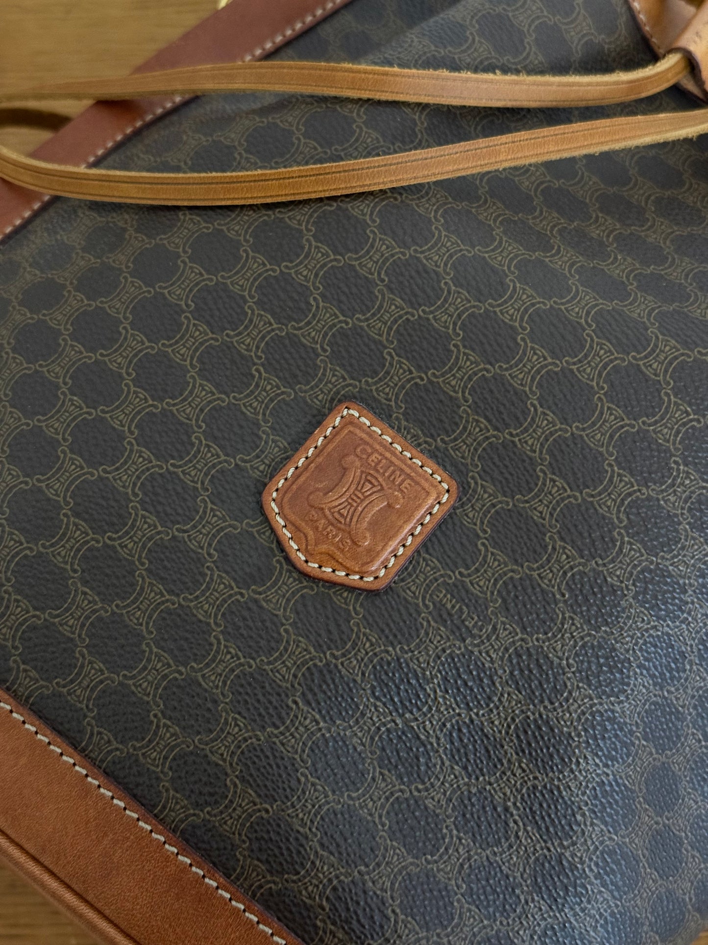 CELINE MACADAM BUCKET BAG