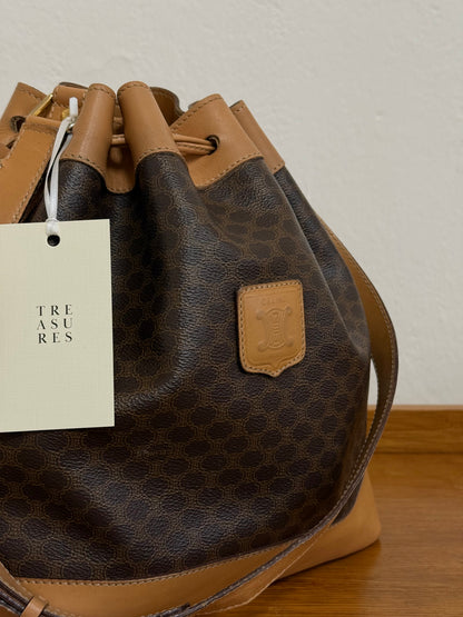 CELINE MACADAM BUCKET BAG & POUCH