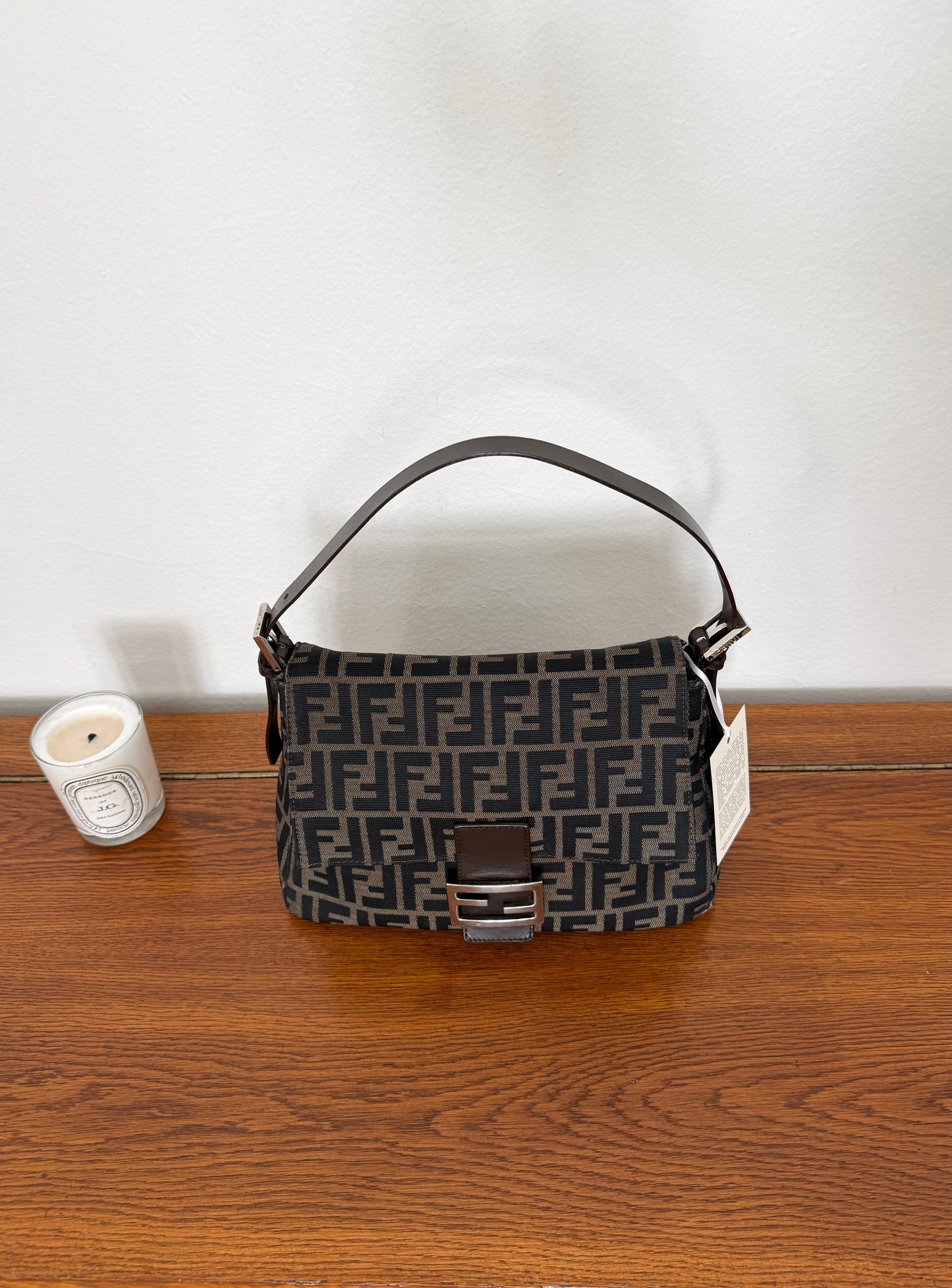FENDI ZUCCA MAMMA BAGUETTE BAG