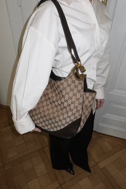GUCCI GG MONOGRAM HOBO BAG