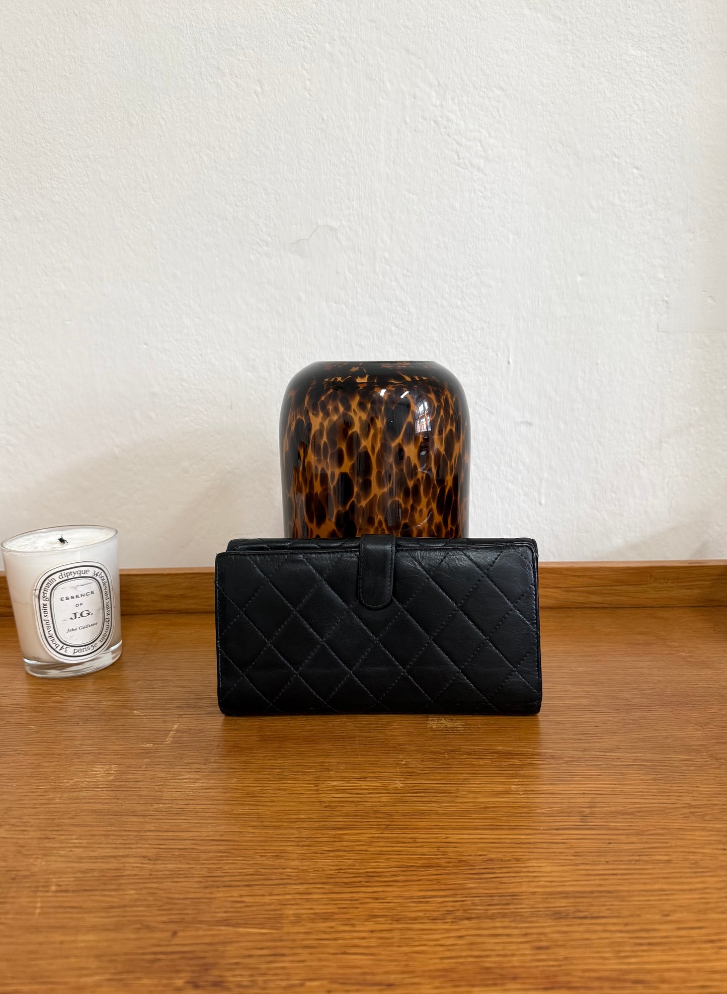 SERIES 14 CHANEL MATELASSE LONG WALLET BLACK