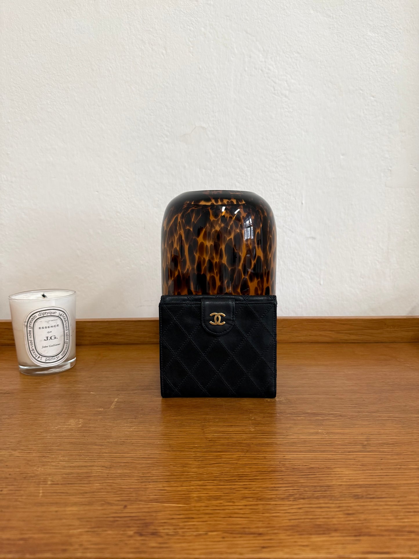 CHANEL LAMBSKIN DOUBLE SIDED WALLET
