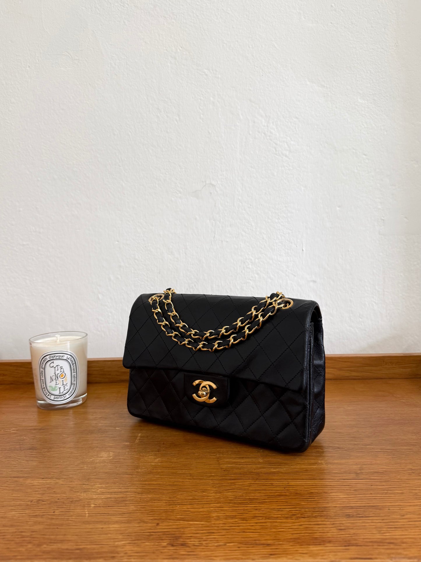 CHANEL CLASSIC DOUBLE FLAP BAG SMALL 24K GOLD