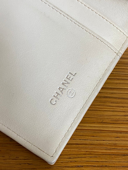 CHANEL QUILTED WALLET BLACK/WHITE SERIES 11