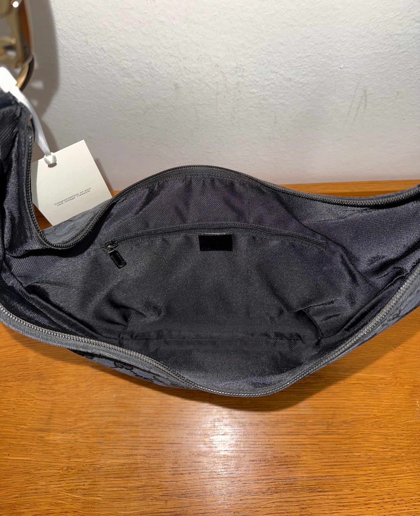 GUCCI HALF MOON HOBO BLACK BAG