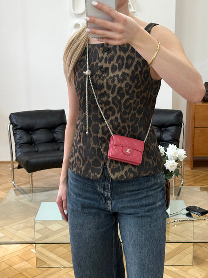 CHANEL MINI WALLET LAMBSKIN PINK